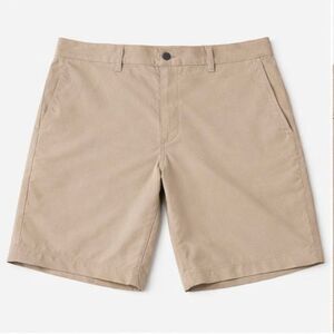 Lands End Performance Shorts Khaki Stretch Golf Casual Mens 38 Classic